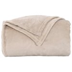 vidaXL Couvertures à jeter 6 Pièces Beige 130 x 150 cm Toison