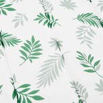 vidaXL Coussin de transat ensoleillé Blanc et vert 178 x 60 x 4 cm