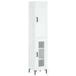 vidaXL Buffet haut Blanc 34 5x34x180 cm Bois d'ingénierie