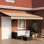 vidaXL Auvent rétractable électrique 4 5 × 3 m