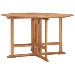 vidaXL Ensemble à manger d'extérieur pliable 5 Pièces Bois solide de teck