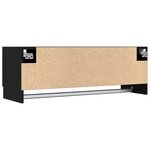 Armoire vidaXL en chêne noir 100x32 5x35 cm en bois d'ingénierie