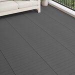 vidaXL Carreau de terrasse 6 Pièces Gris 60 x 30 cm WPC