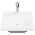 vidaXL Ensemble de meubles de salle de bain 5 Pièces gris béton