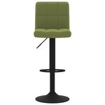 vidaXL Tabourets de bar lot de 2 vert clair velours