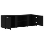 vidaXL Meuble TV Noir 120x34x37 cm Bois d’ingénierie