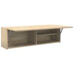 vidaXL Armoire murale de bain chêne sonoma 100x25x30cm bois ingénierie