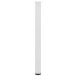 vidaXL Pieds de table de bar 4 pièces Blanc 100-102 cm Acier
