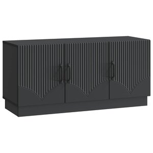 vidaXL Meuble TV Noir 99 x 34 5 x 47 cm Bois d'ingénierie