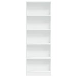 vidaXL Bibliothèque blanc 60x24x176 cm bois d'ingénierie