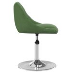 vidaXL Chaises pivotantes à manger lot de 4 Vert foncé Velours