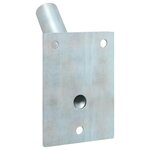 vidaXL Support de mât de drapeau Argent 10.5 x 7.5 cm Acier