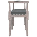 vidaXL Banc Gris foncé 110x40x70 cm Tissu