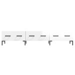 vidaXL Meuble TV blanc brillant 150x36x30 cm bois d'ingénierie