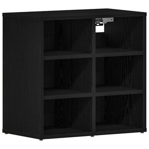 vidaXL Cabinet à chaussures avec étagère Chêne noir 52 x 30 x 50 5 cm