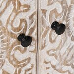 vidaXL Buffet avec porte Blanc 60 x 33 5 x 75 cm Bois de mangue massif