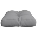 vidaXL Coussin de palette gris 60x40x12 cm tissu