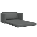 vidaXL Canapé-Lit 110cm Gris foncé tissu