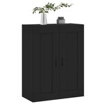 vidaXL Armoire murale noir 69 5x34x90 cm bois d'ingénierie