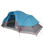 vidaXL Tente familiale à dôme 9 personnes bleu imperméable