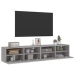 vidaXL Meubles TV muraux 2Pièces sonoma gris 80x30x30cm bois d'ingénierie