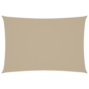 vidaXL Voile de parasol tissu oxford rectangulaire 2 5x4 5 m beige