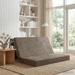 vidaXL Canapé-lit pliable 120 x 67 x 45 cm Gris clair