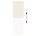vidaXL Store enrouleur occultant blanc cassé 80x230cm largeur du tissu