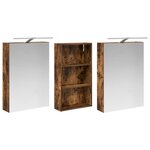 vidaXL Ensemble de Meubles de Salle de Bain 3 Pièces 140 x 14 5 x 70 cm