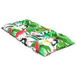 vidaXL Coussins de chaise à dossier bas lot de 2 multicolore