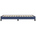 vidaXL Cadre de lit sans matelas bleu 90x200 cm tissu