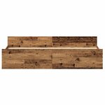 vidaXL Cadre de lit Bois ancien 200 x 200 cm Bois d'ingénierie