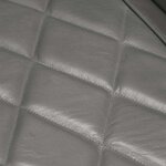 vidaXL Chaise cabriolet Gris Cuir véritable de chèvre