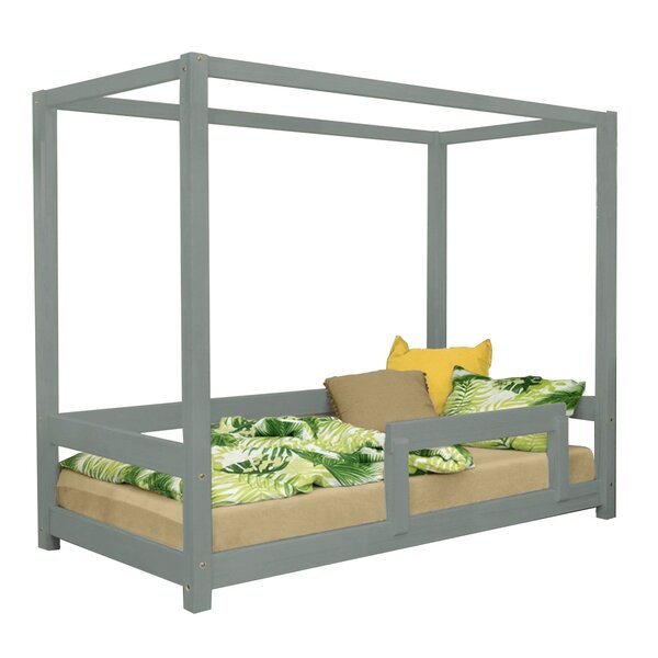 Lit cabane enfant BUNKY 120 x 200 vert sauge