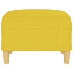 vidaXL Repose-pied Jaune clair 70x55x41 cm Tissu