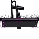 vidaXL Scarificateur pour tondeuse autoportée 109 cm