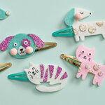Jeu créatif - Création de barrettes - 6 modèles chat et chien - Dès 6 ans - Janod