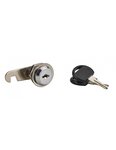 THIRARD - Batteuse avec came pour boîte aux lettres  nickel  longueur 18mm  2 clés - THIRARD