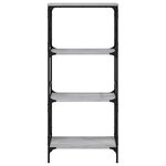 vidaXL Bibliothèque à 4 niveaux sonoma gris 59x35x132 cm