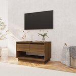 vidaXL Meuble TV Chêne marron 70x41x44 cm Bois d'ingénierie