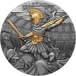 Monnaie SPARTACUS Legendary Warriors 2 Oz Argent 5$ Niue 2024 (PRÉCOMMANDE)