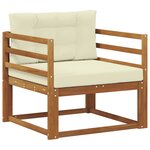 vidaXL Sofa de milieu extérieur Naturel