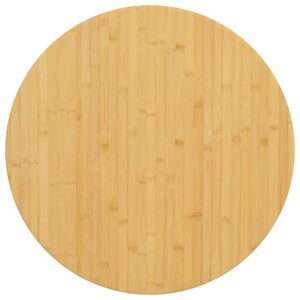 vidaXL Dessus de table Ø70x2 5 cm bambou