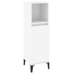 vidaXL Ensemble de meubles salle de bain 3 Pièces blanc bois d'ingénierie