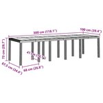vidaXL Ensemble de salle à manger pour jardin 13 Pièces Gris clair
