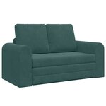vidaXL Canapé-Lit Vert foncé 148 x 71 x 83 cm Velours