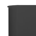 vidaXL Paravent 3 panneaux Tissu 400 x 80 cm Anthracite