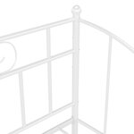 vidaXL Cadre de canapé-lit Blanc Métal 90x200 cm