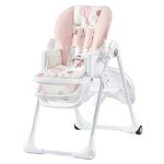 Kinderkraft chaise haute pour bébé yummy rose
