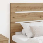 vidaXL Tête de lit Chêne artisanal 80 cm Bois d'ingénierie
